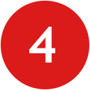 Red circle with a number 4 in it