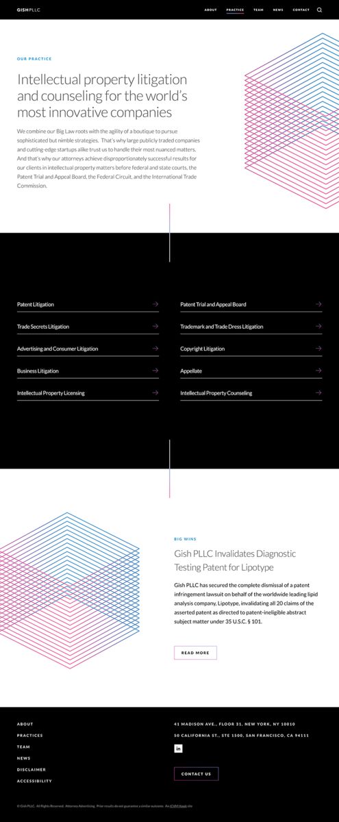 Image of Gish practice page