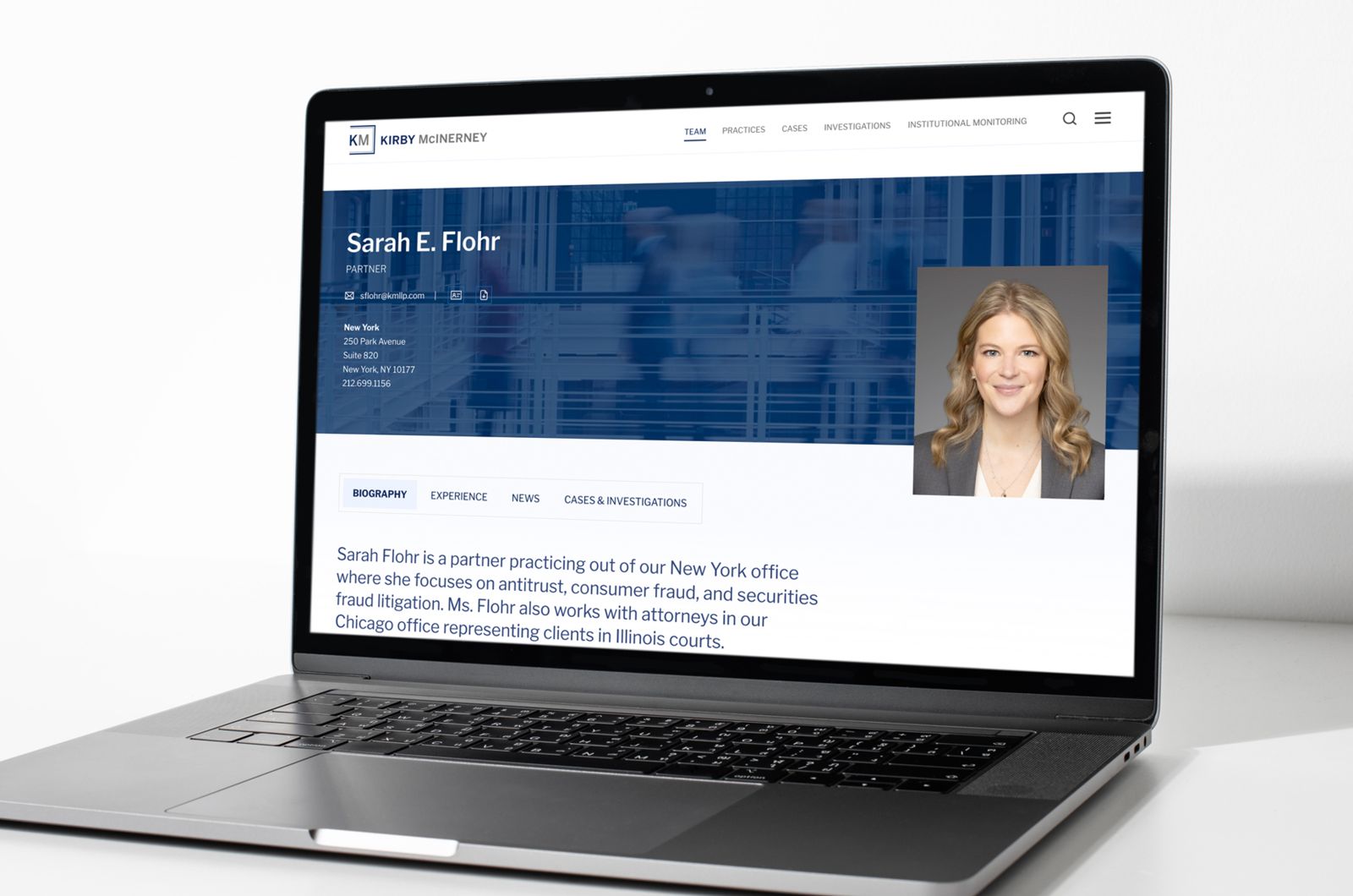 Immage of Kirby McInerney LLP website