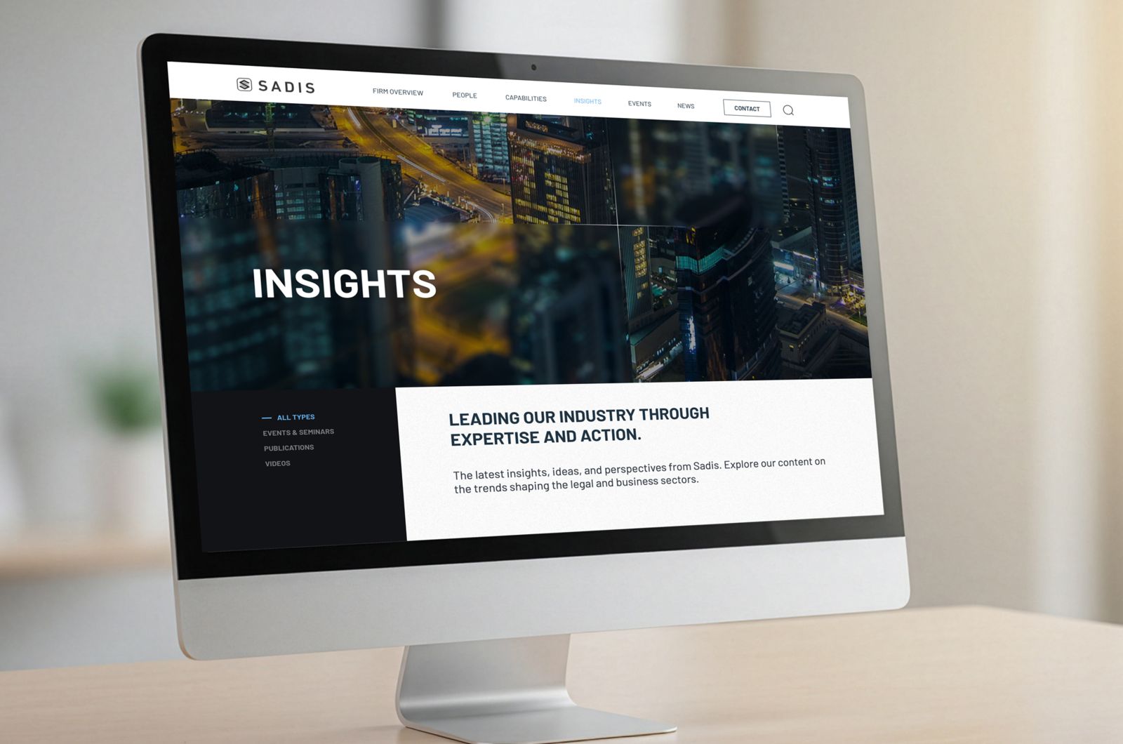 Image of Sadis & Goldberg Homepage